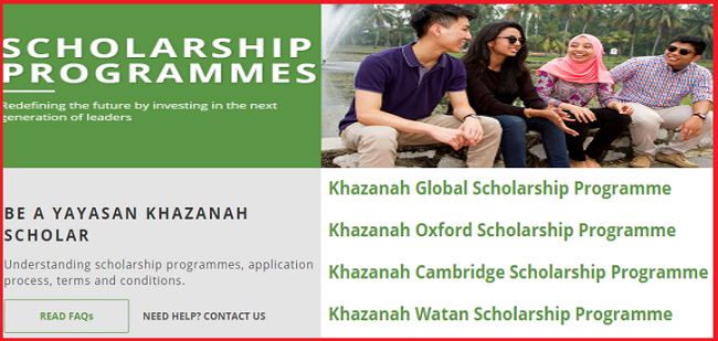 Khazanah watan scholarship