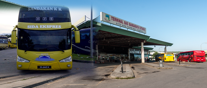 Bas Sida Sandakan di Terminal Bas Inanam