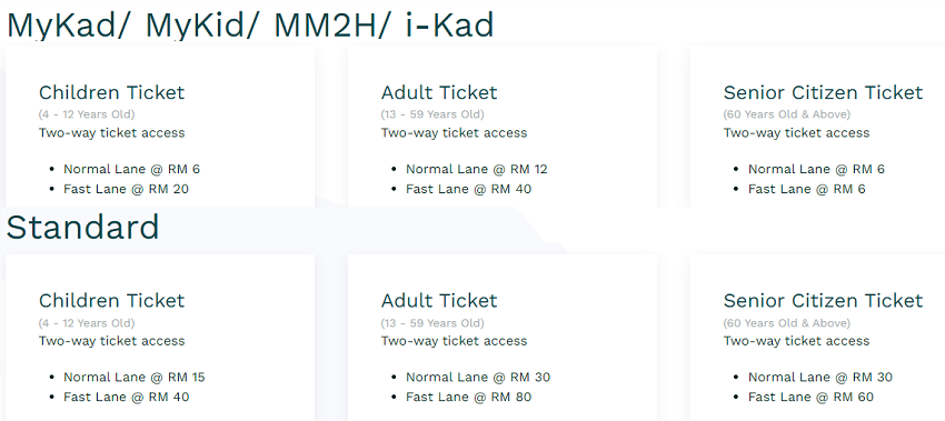 Harga ticket kereta api Penang Hill