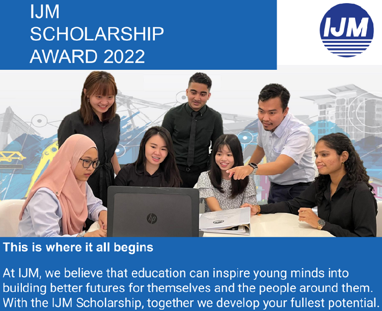 IJM Scholarship for Malaysian student