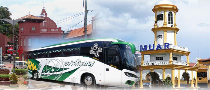 Jadual dan harga tiket bas Melaka ke Muar online